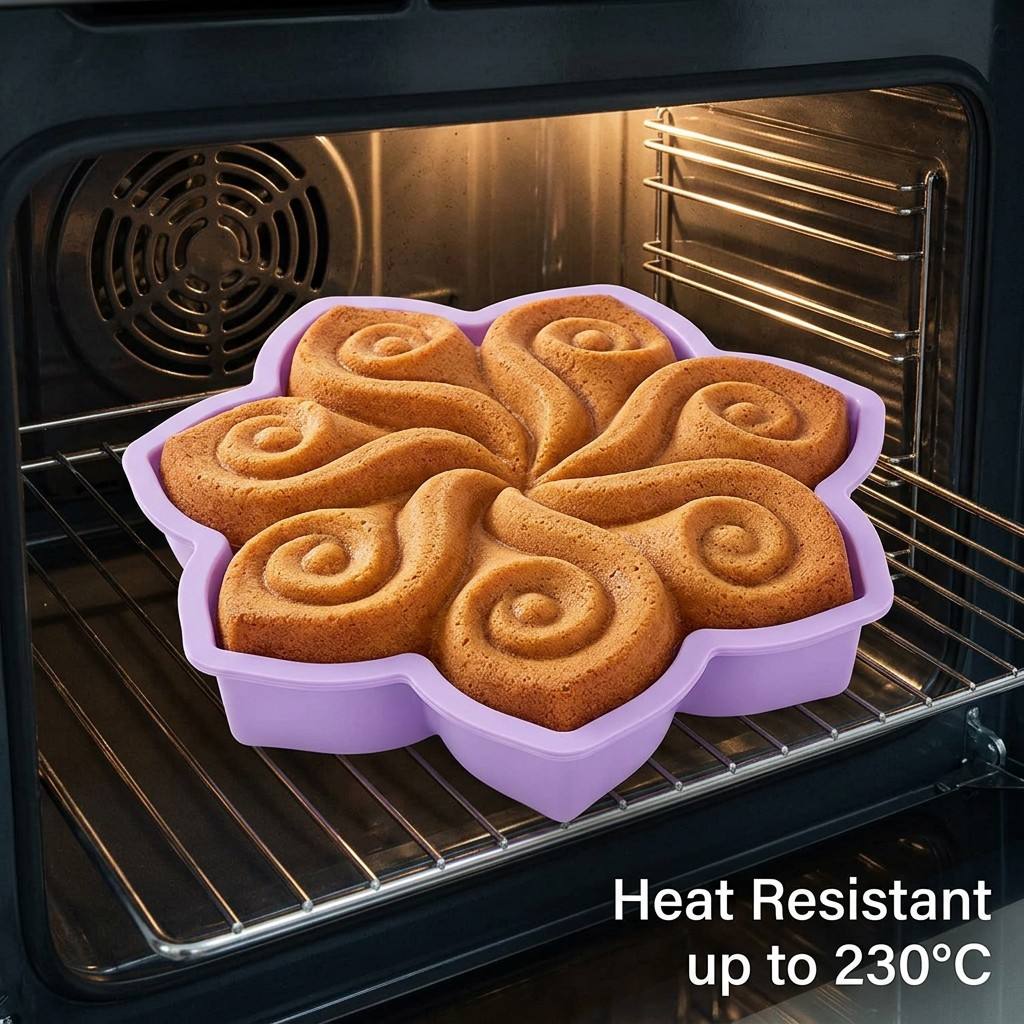 Kitchen Gadgets Oxo - Large Flower Silicone Cake Mold Spiral