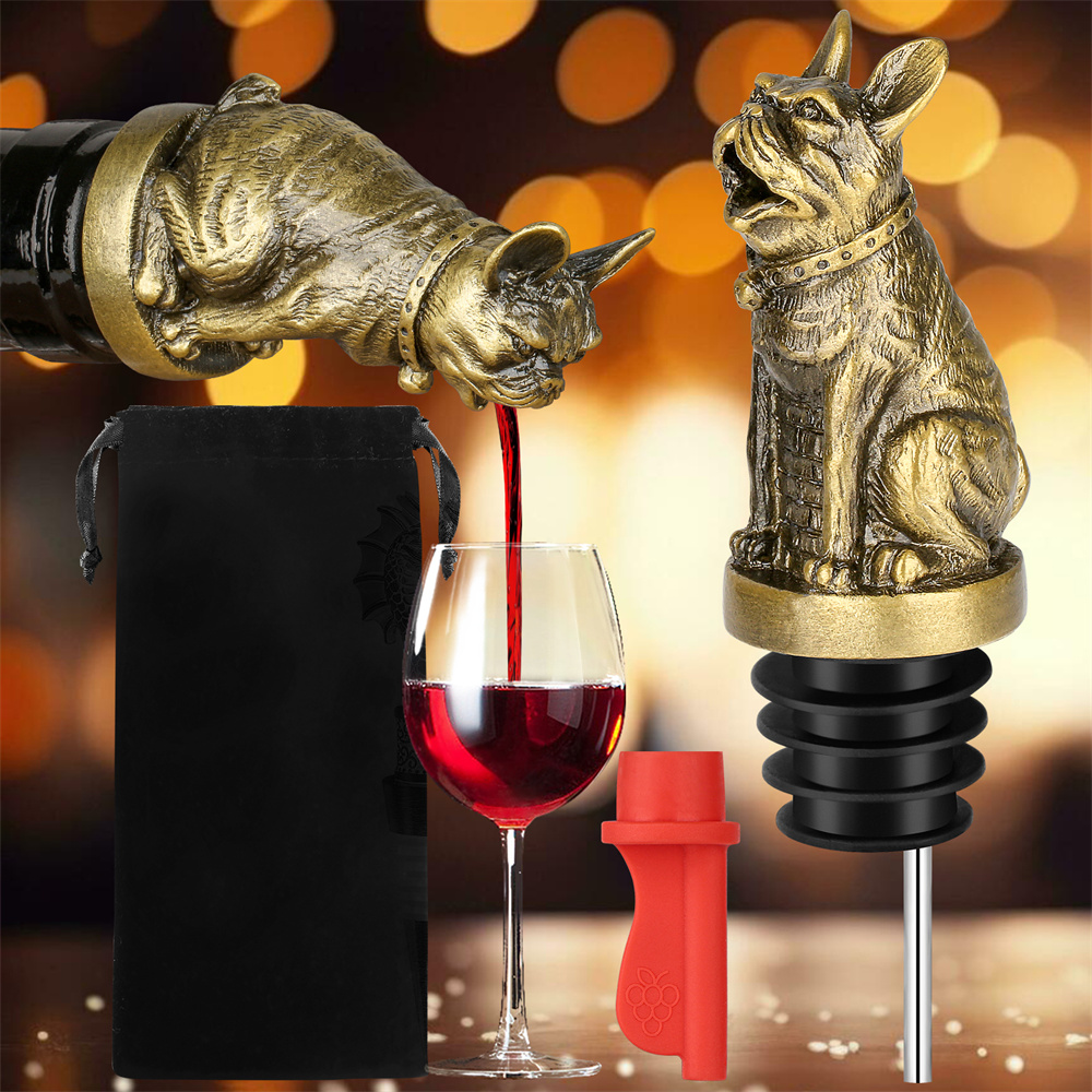 Kitchen Gadgets Oxo - Cute French Bulldog Wine Pouer Bottle