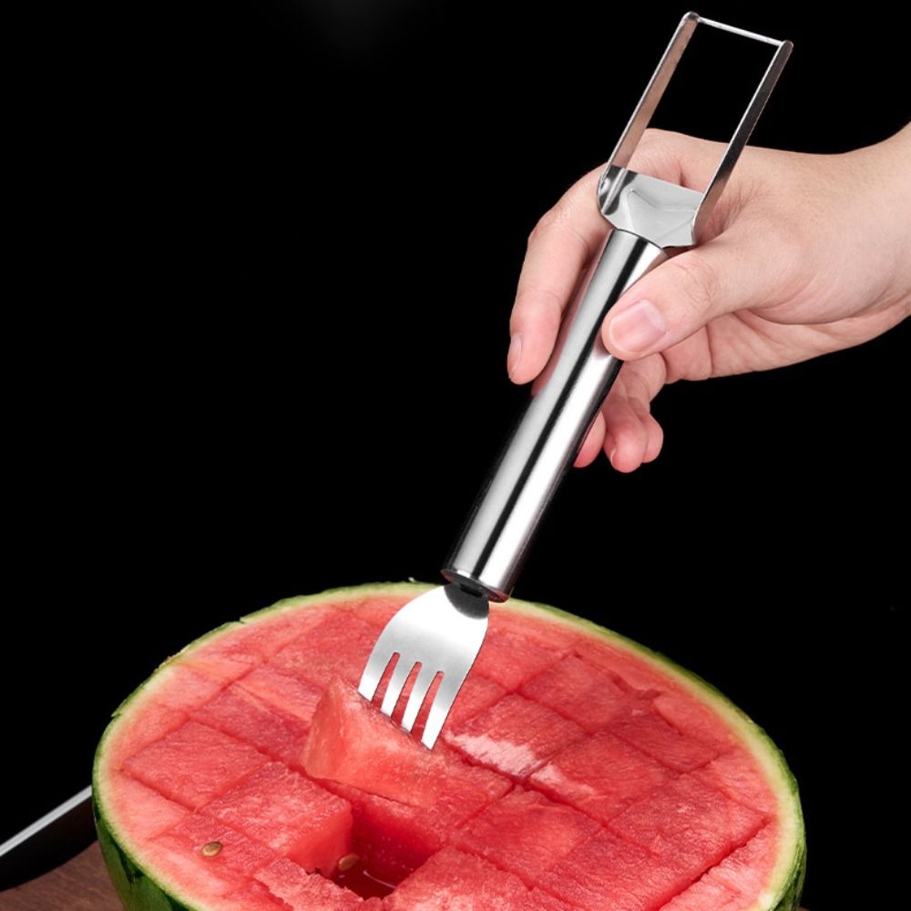 5PCS Stainless Steel 2 in 1 Wa - Watermelon Slicer Cutter ulasan dan harga
