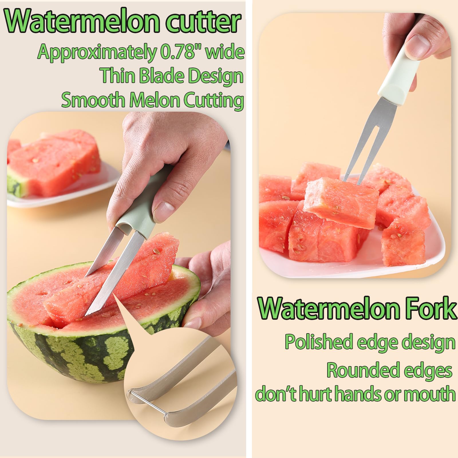 3 in 1 Watermelon Fork Slicer  - Watermelon Slicer Cutter ulasan dan harga
