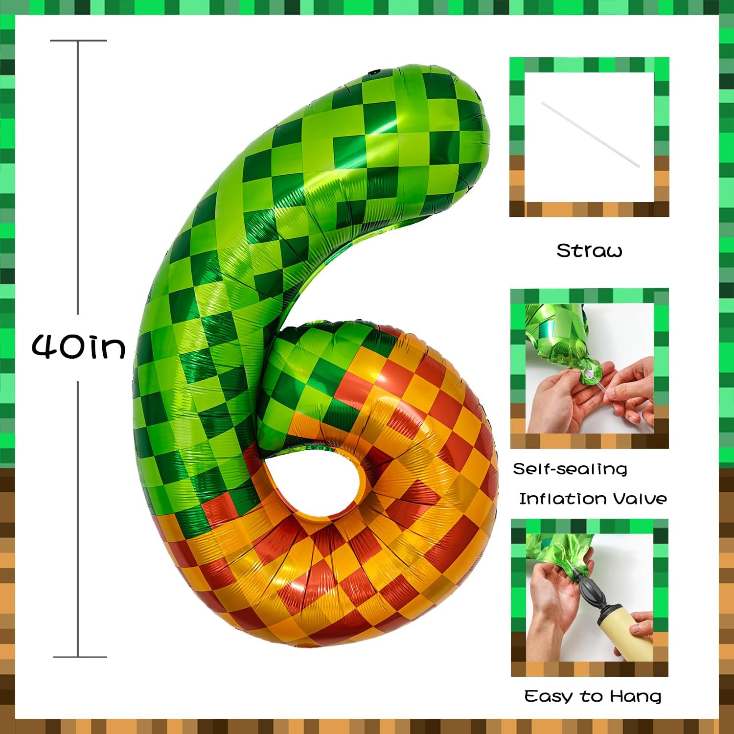 Pixel Miner Balloons 40 Inch N - Kitchen Gadgets Videos ulasan dan harga