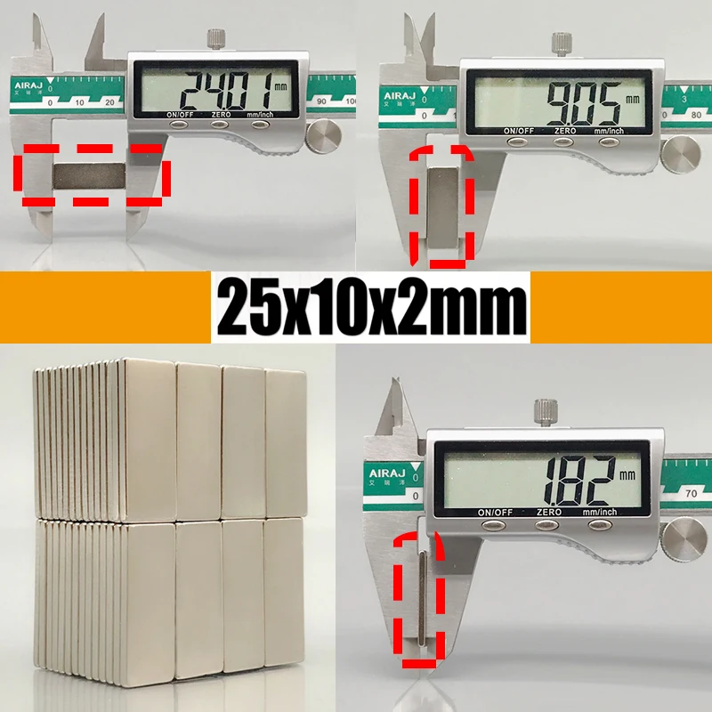 5-200pcs 25x10x2mm Magnet Bloc - Kitchen Gadgets Under $25 ulasan dan harga