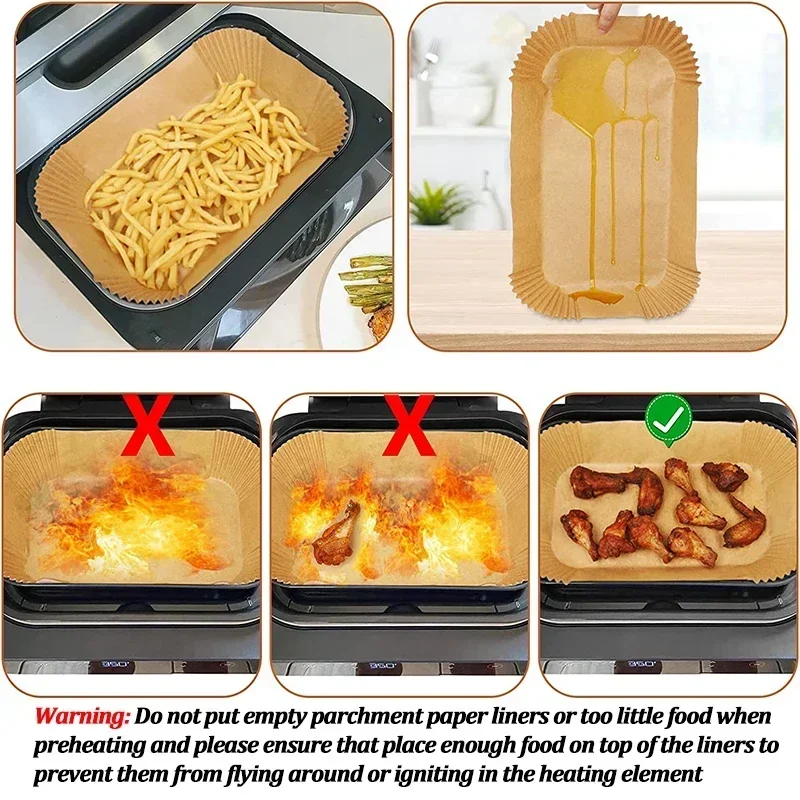 Disposable Air Fryer Paper Non - Air Fryer Accessories ulasan dan harga