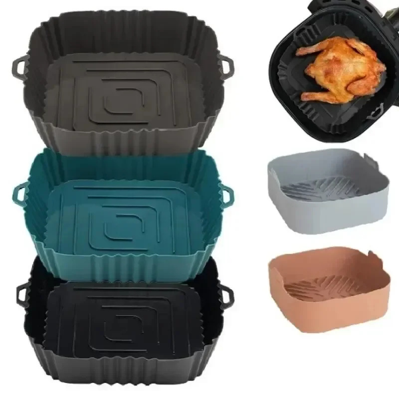 1PC Silicone Air Fryer Basket, - Air Fryer Accessories ulasan dan harga