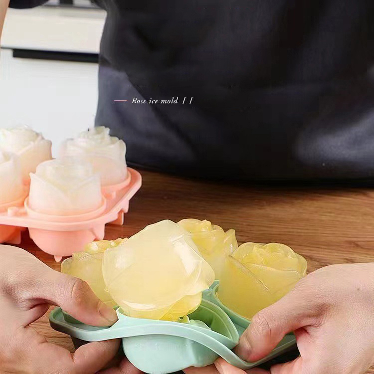 3D Rose Ice Molds 4 Holes Ice  - Kitchen Gadgets Oxo ulasan dan harga
