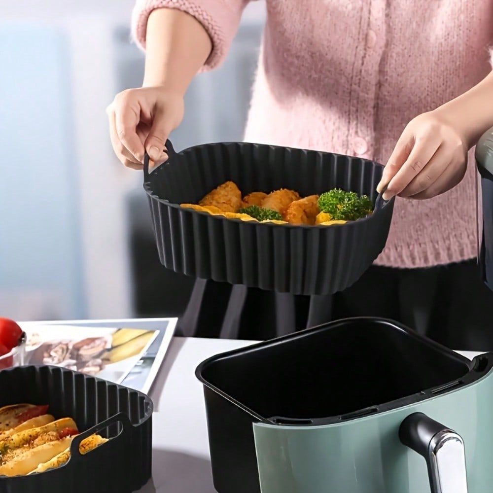 1pc Reusable Silicone Air Frye - Air Fryer Accessories ulasan dan harga