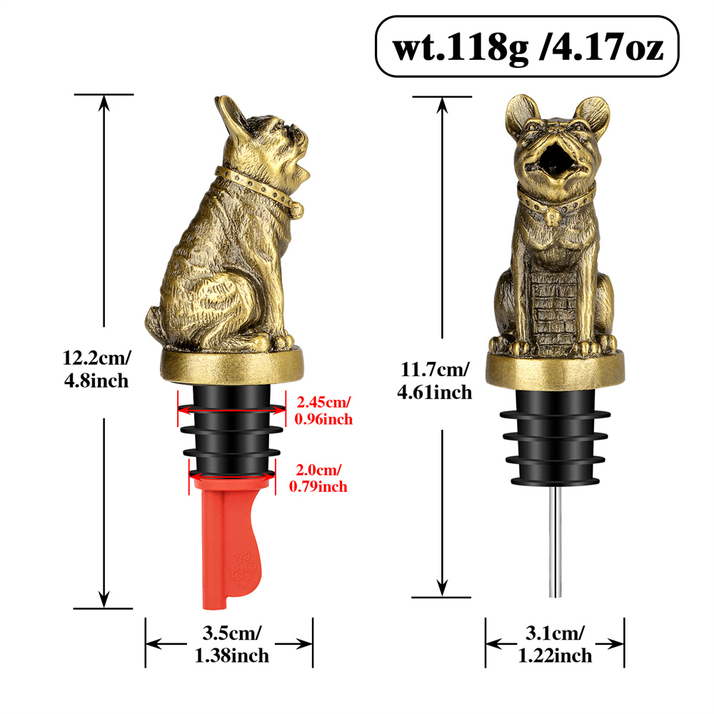 Cute French Bulldog Wine Pouer - Kitchen Gadgets Oxo ulasan dan harga