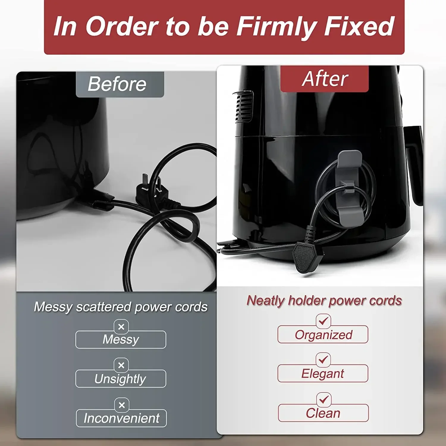 Cord Wrapper Cable Holder Clip - Kitchen Gadgets Blender ulasan dan harga