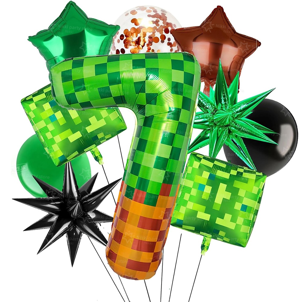 Pixel Miner Number Foil Balloo - Kitchen Gadgets Videos ulasan dan harga