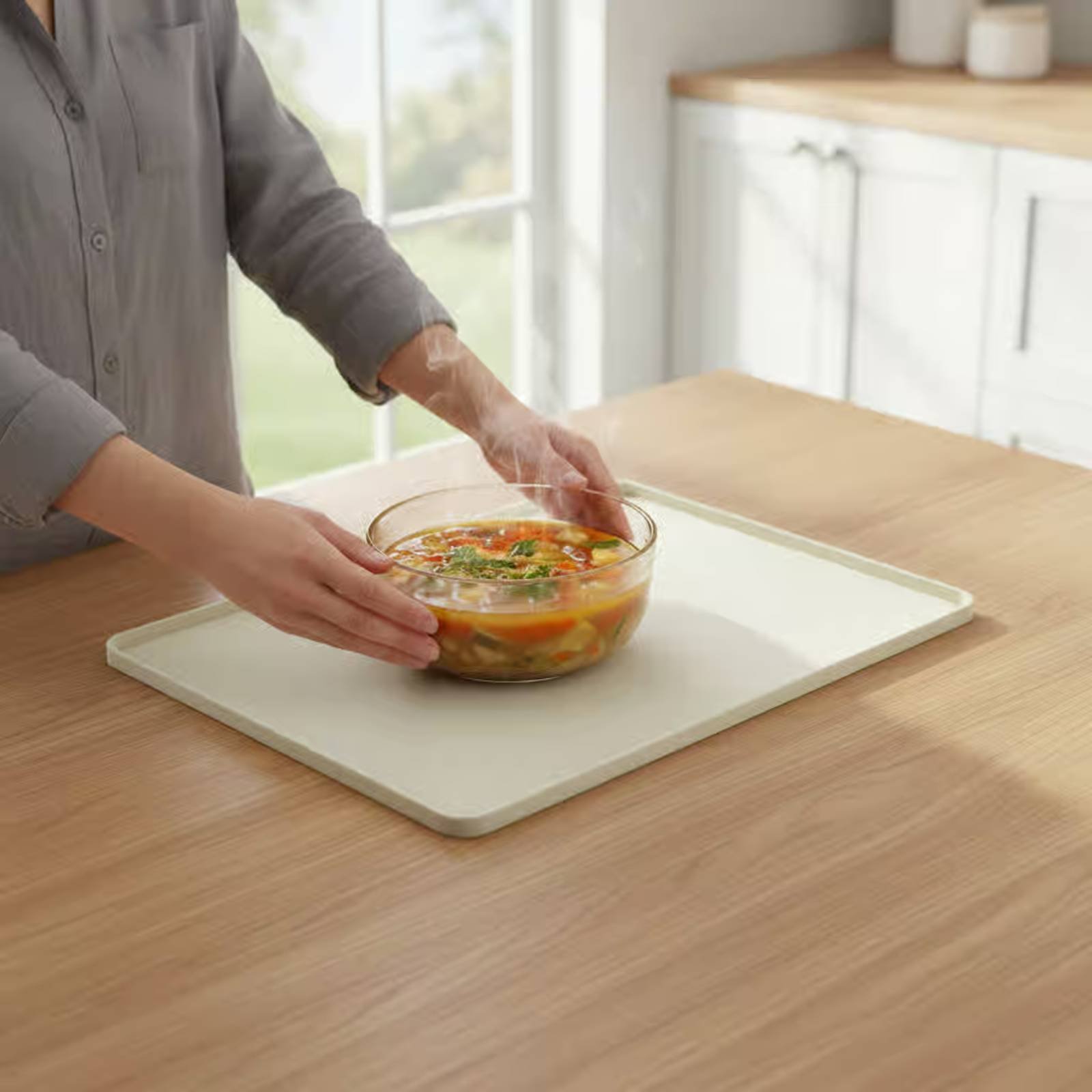 Silicone Microwave Top Mat Fle - Silicone Baking Mat ulasan dan harga