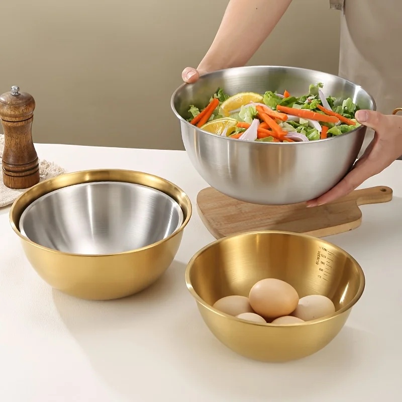 3PCS Stainless Steel Mixing Bo - Kitchen Gadgets Oxo ulasan dan harga